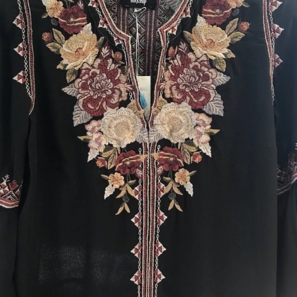 Johnny Was heavily embroidered silk Artemis dress NWT (oversized) - Picture 7 of 15